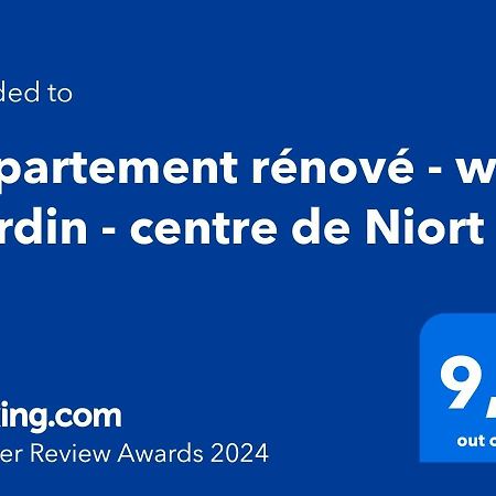 Appartement Renove - Wifi - Jardin - Centre De Niort Bagian luar foto