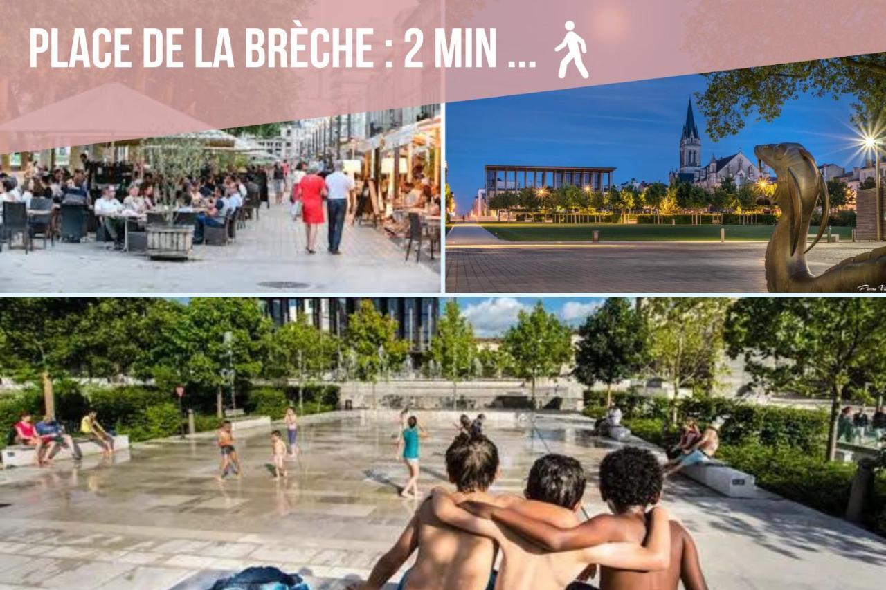 Appartement Renove - Wifi - Jardin - Centre De Niort Bagian luar foto